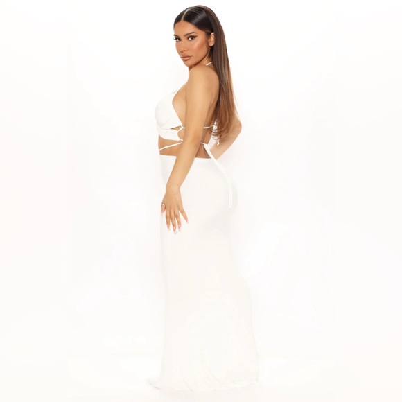 Fashion Nova White Backless Dress - Picture 4 of 8